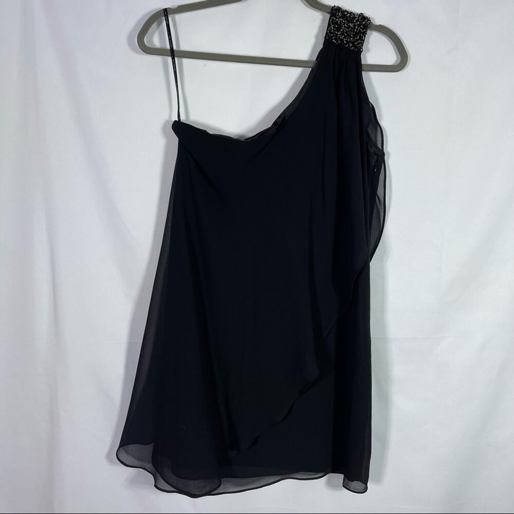 MM Couture, Miss Me, One Shoulder Glitzy Blouse, Size Medium Excellent condition